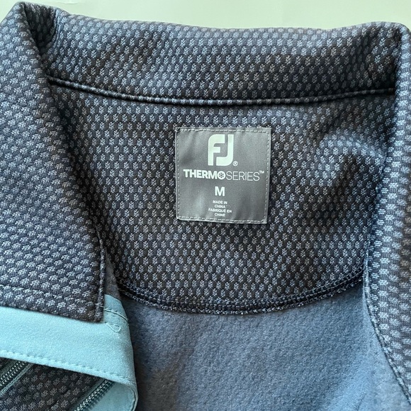 FootJoy Hybrid Jacket Giacca Termica Uomo – Giacca Da Golf Ibrida Con Cerniera, Impermeabile DWR, Collo Alto, Tasche Con Zip